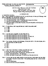 Đề thi kiểm tra năng lực giáo viên - Trường tiểu học Thành Tín